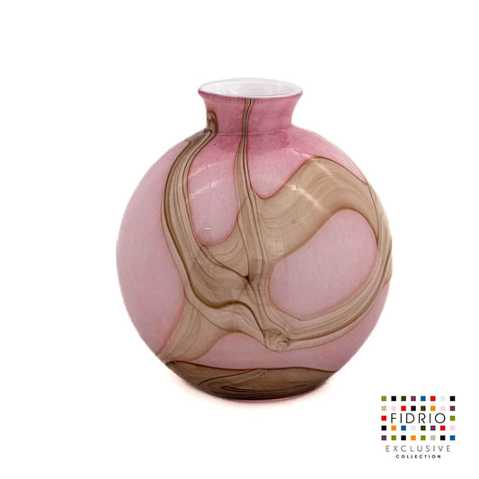 Bolvase with neck - Pink Flame